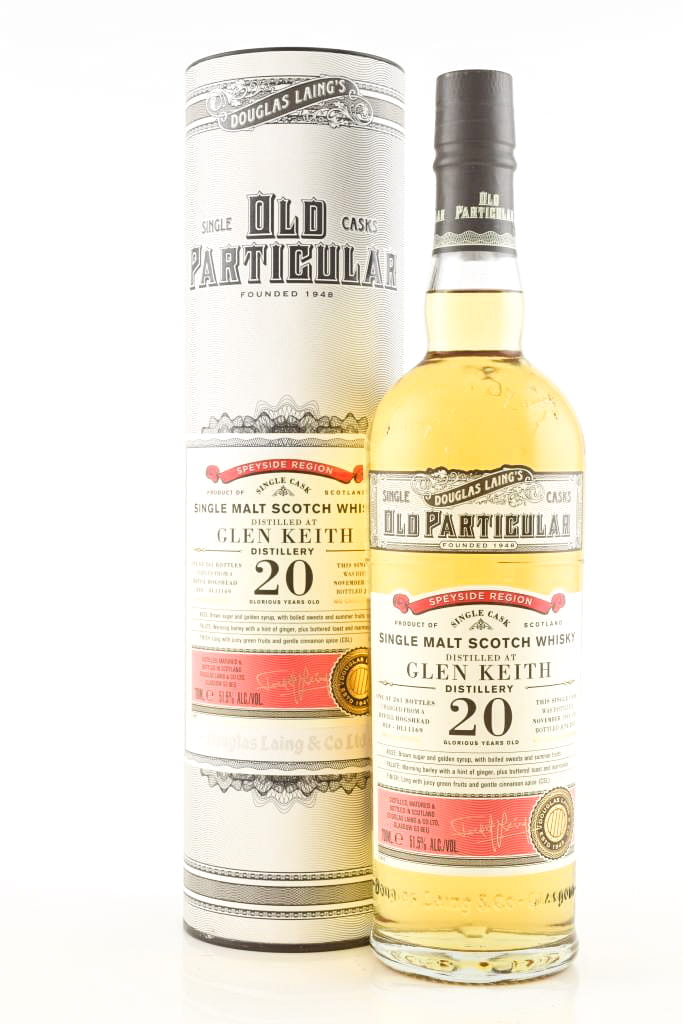 Glen Keith 20 Jahre Refill Hogshead 1995/2016 Douglas Laing "Old Particular" 51,5%vol. 0,7l
