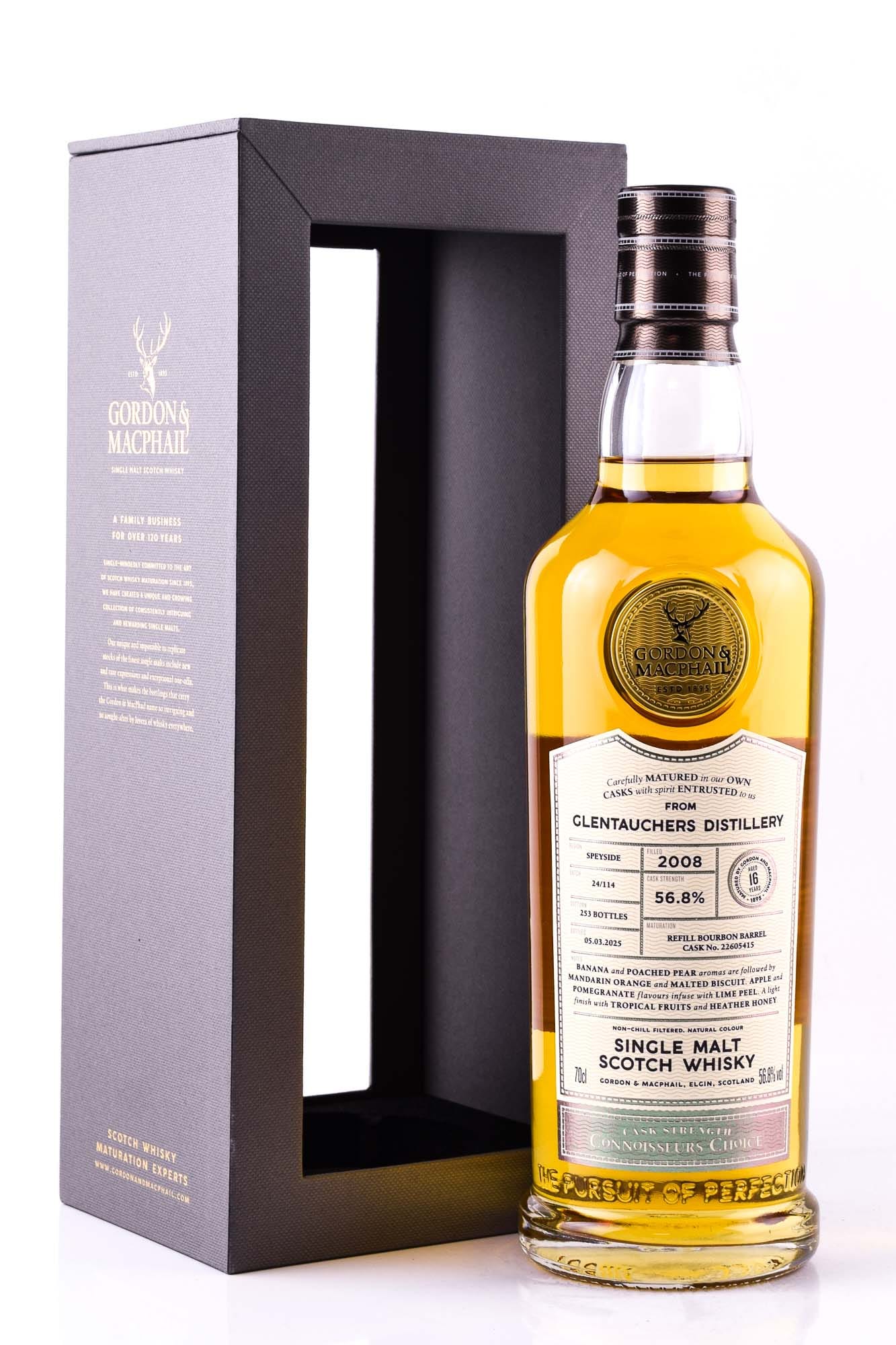 Glentauchers 16 year old Refill Bourbon Barrel #22605415 Gordon & MacPhail Connoisseurs Ch.