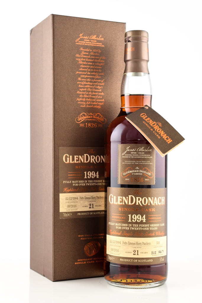 Glendronach 21 Jahre 1994/2016 Pedro Ximenez Sherry Puncheon 53%vol. 0,7l