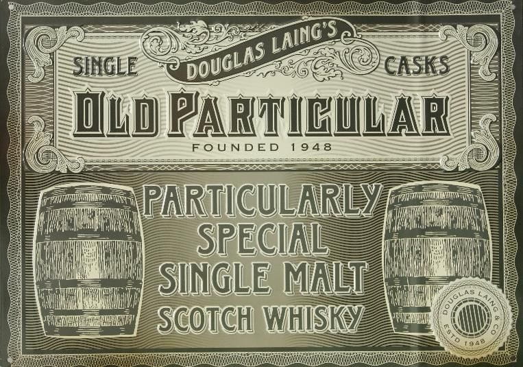 Blechschild Douglas Laing - Old Particular