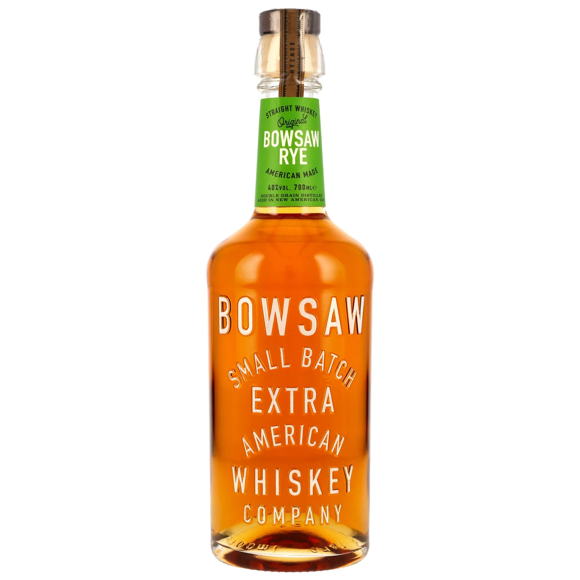 Bowsaw Straight Rye 4 Year Old, New American Oak Cask, 40%