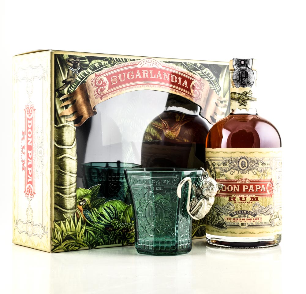 Don Papa 40%vol. 0,7l with Glass Don Papa 40%vol. 0,7l with Glass