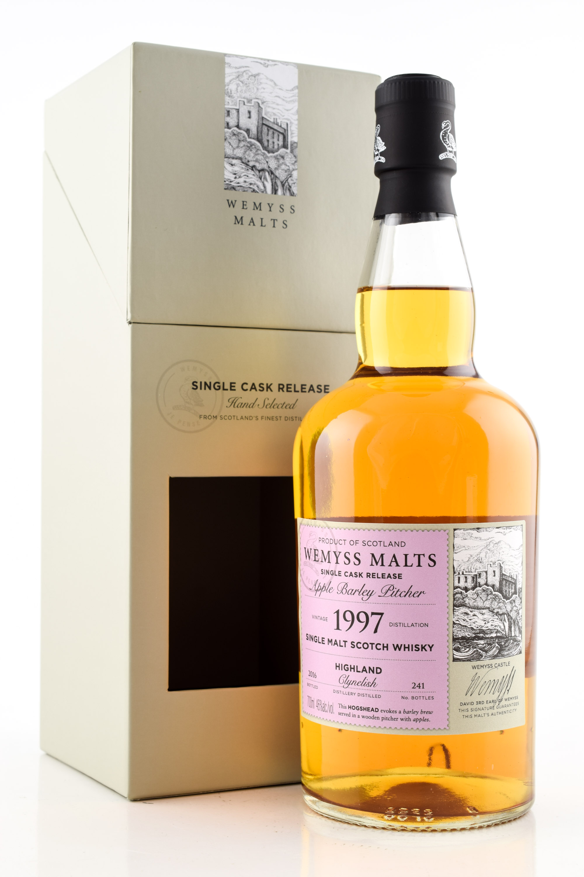 "Apple Barley Pitcher" 1997/2016 Single Hogshead Clynelish Wemyss Malts 46% vol. 0,7l