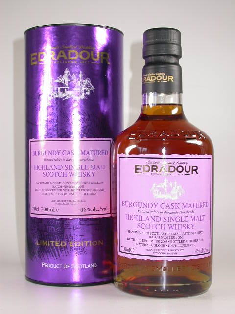 Edradour 2003/2010 Burgundy Cask Matured 46%vol. 0,7l