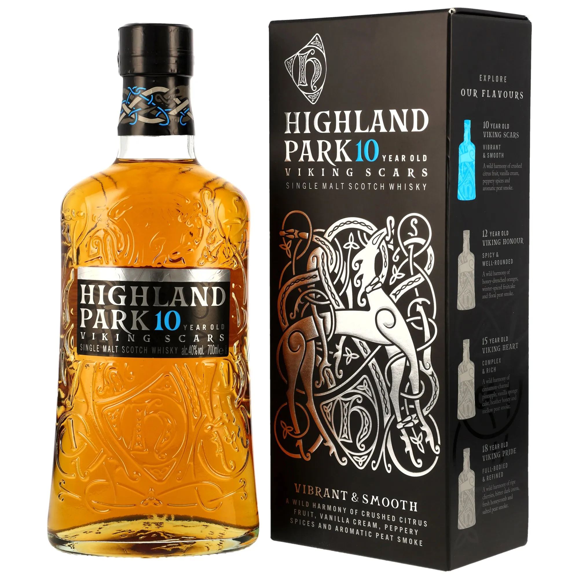 Highland Park 10 Year Old - Viking Scars Vibrant & Smooth