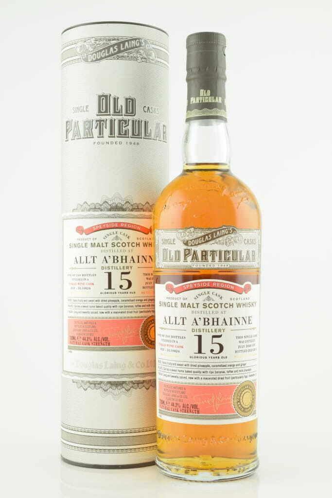 Allt-A-Bhainne 15 Year Old Tokaji Finish 2000/2015 Douglas Laing "Old Particular" 44.3% vol. 0,7l Allt-A-Bhainne 15 Year Old Tokaji Finish 2000/2015 Douglas Laing "Old Particular" 44.3% vol. 0,7l