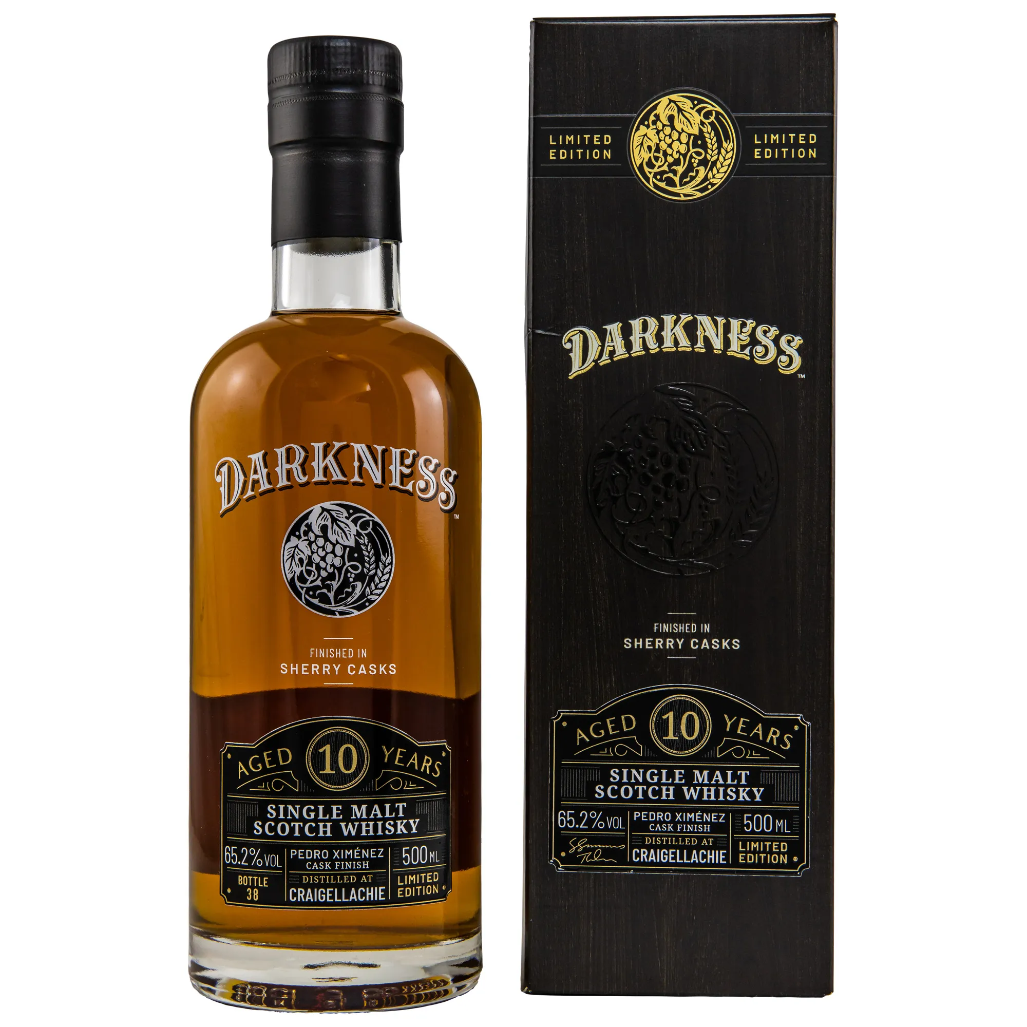 Craigellachie Darkness 10 Year Old, Sherry Cask, Atom Brands, 65.2%