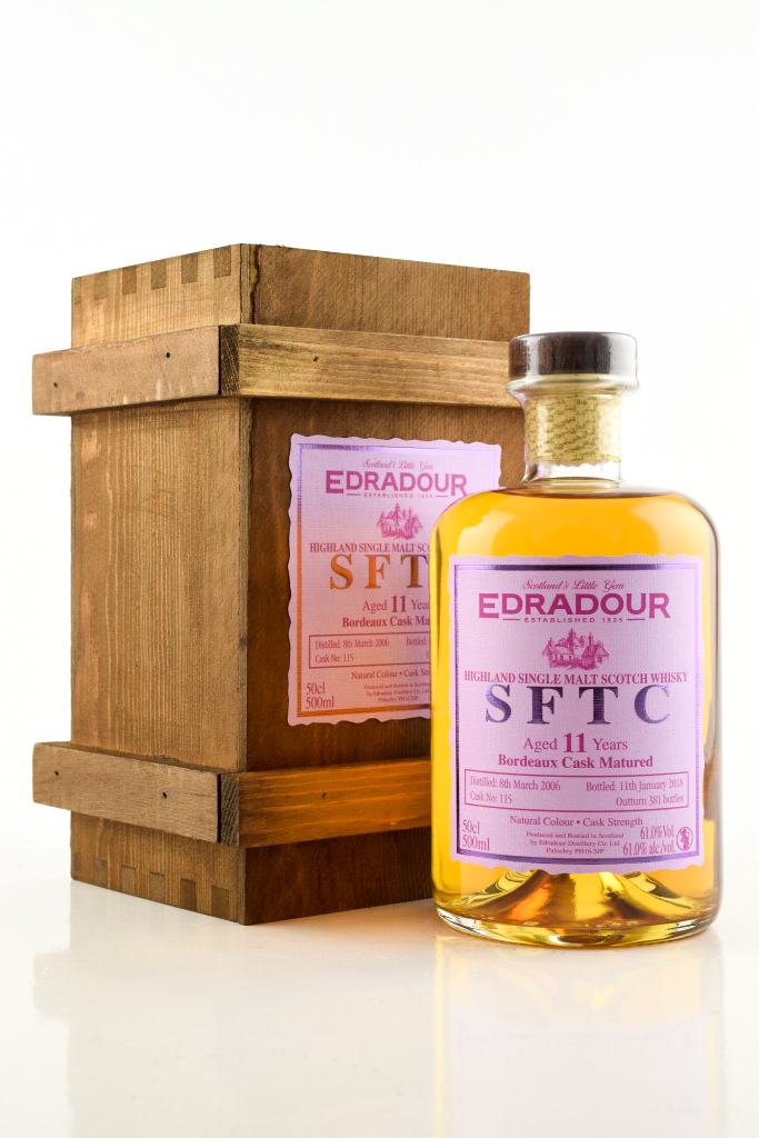 Edradour 11 Year Old 2006/2018 SFTC Bordeaux Cask Matured # 115 61% vol. 0.5l