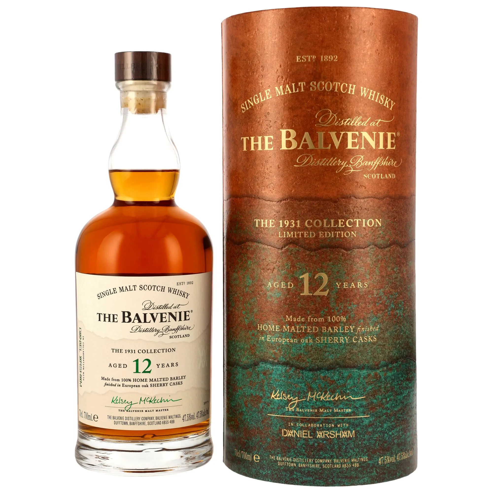Balvenie 12 Year Old The 1931 Collection - Home Malted Barley - Sherry Cask Finish