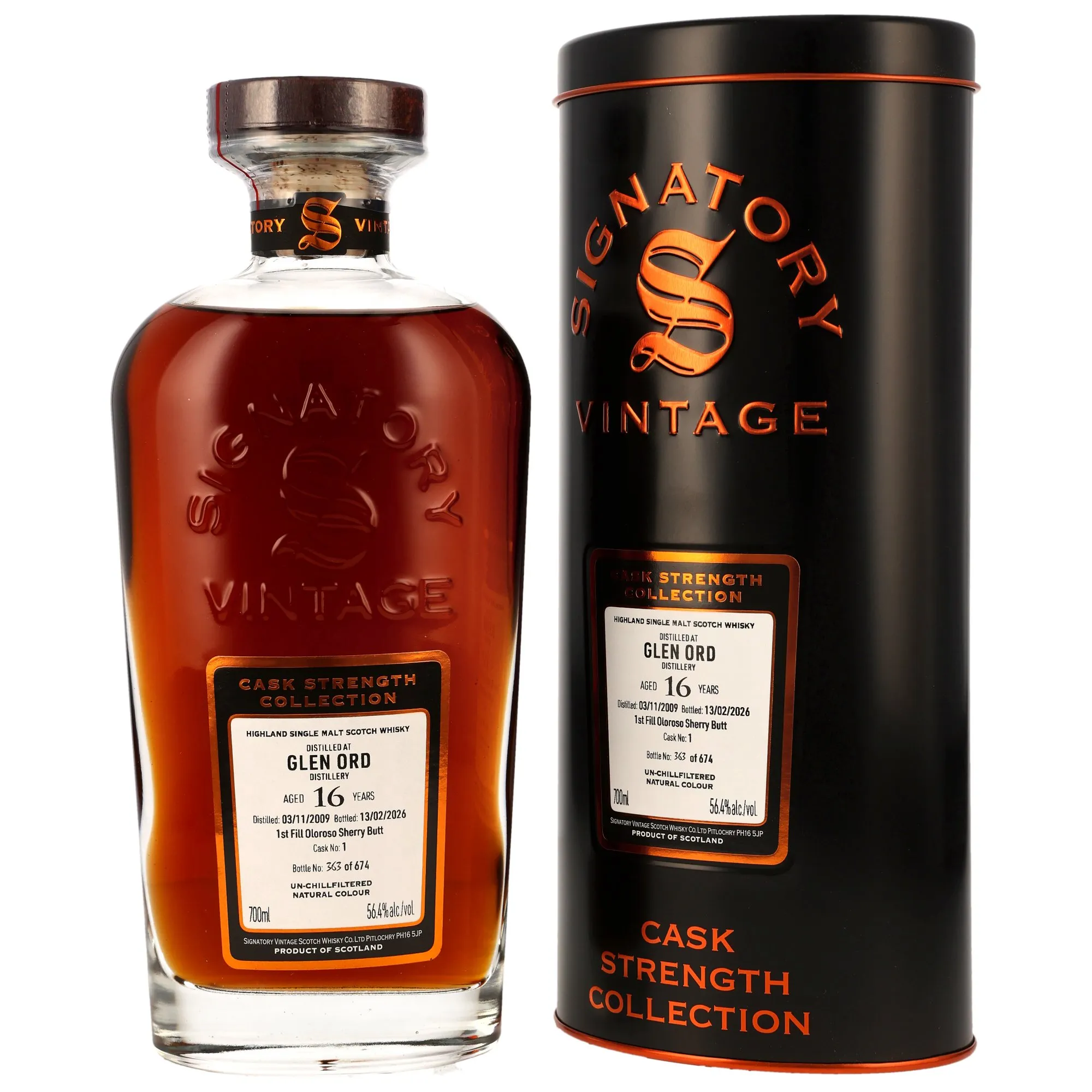 Glen Ord 2009/2026 - 16 Jahre - 1st Fill Oloroso Sherry Butt #1 - Sig CS