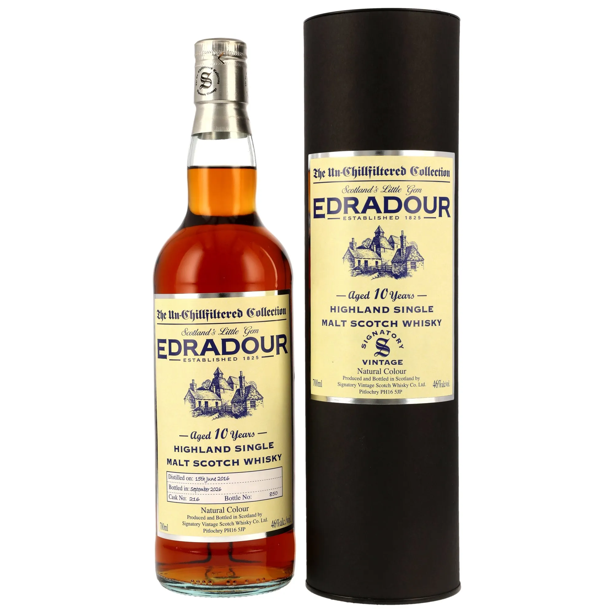Edradour 2016/2026 - 10 Year Old - Sherry Cask #216 - Sig un-chill
