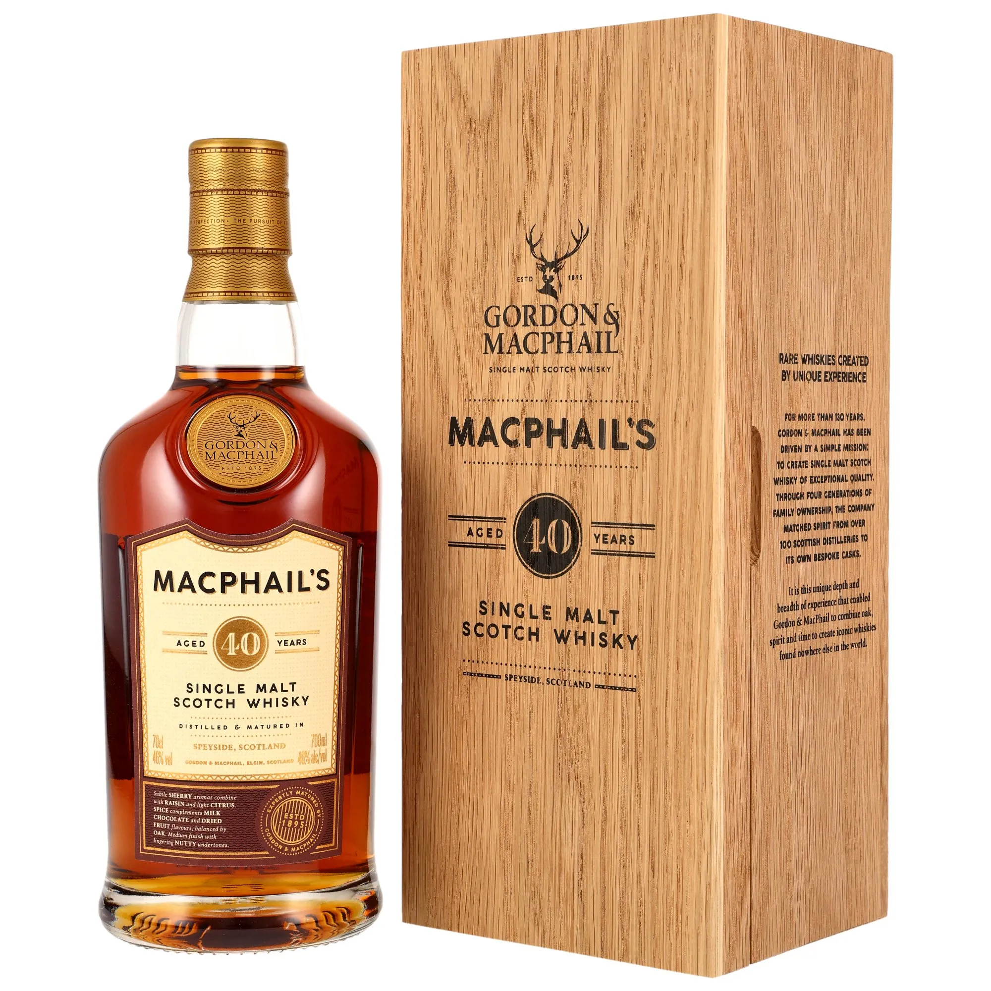 Gordon & MacPhail MacPhail's 40 Year Old, Sherry Cask, 1985, Gordon & MacPhail, 46%