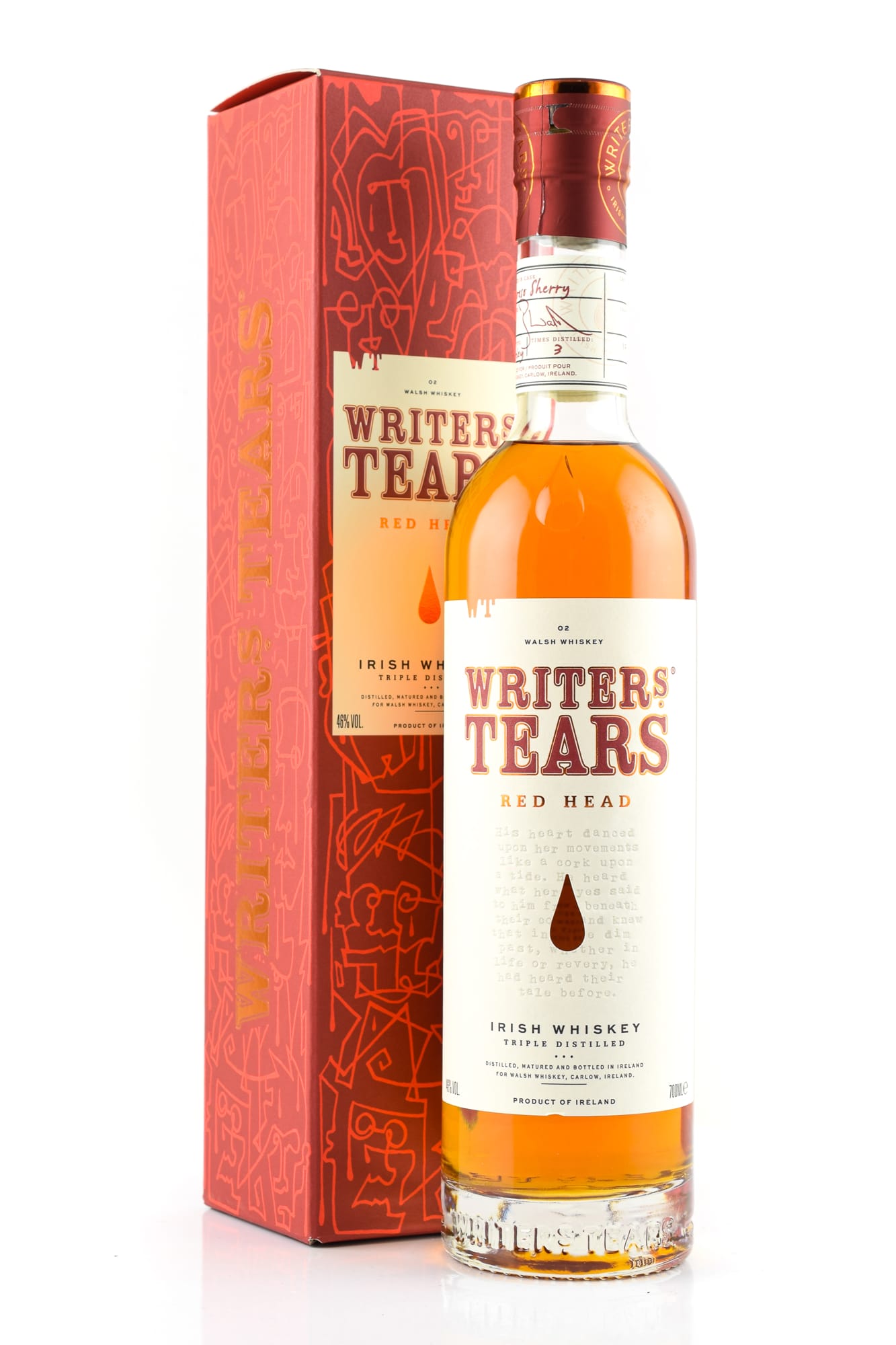Writers Tears Red Head 46% vol. 0,7l