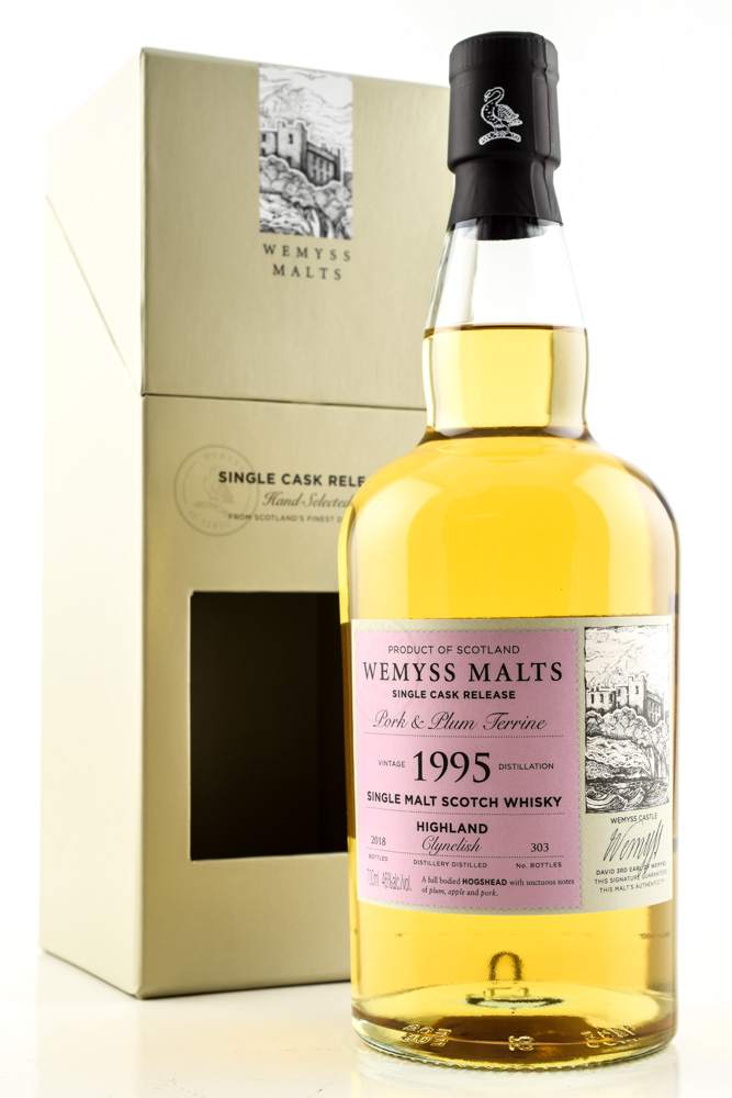 "Pork & Plum terrine" 1995/2018 Single Bourbon Hogshead Clynelish Wemyss Malts 46% vol. 0,7l