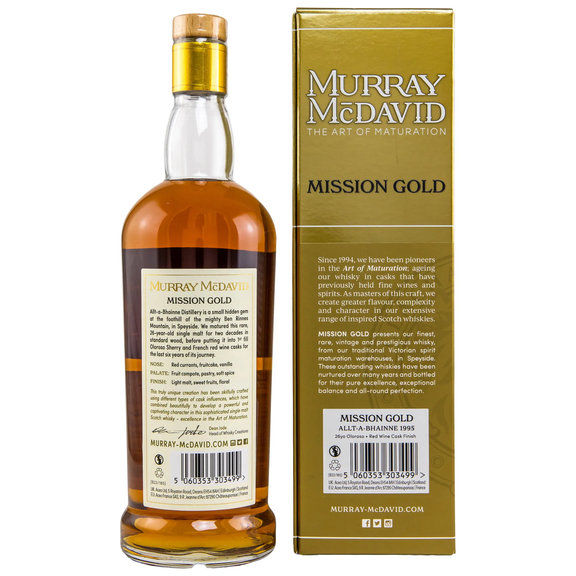 Allt-A-Bhainne 1995/2022 - 26 Jahre - Oloroso + Red Wine Cask - Murray McDavid