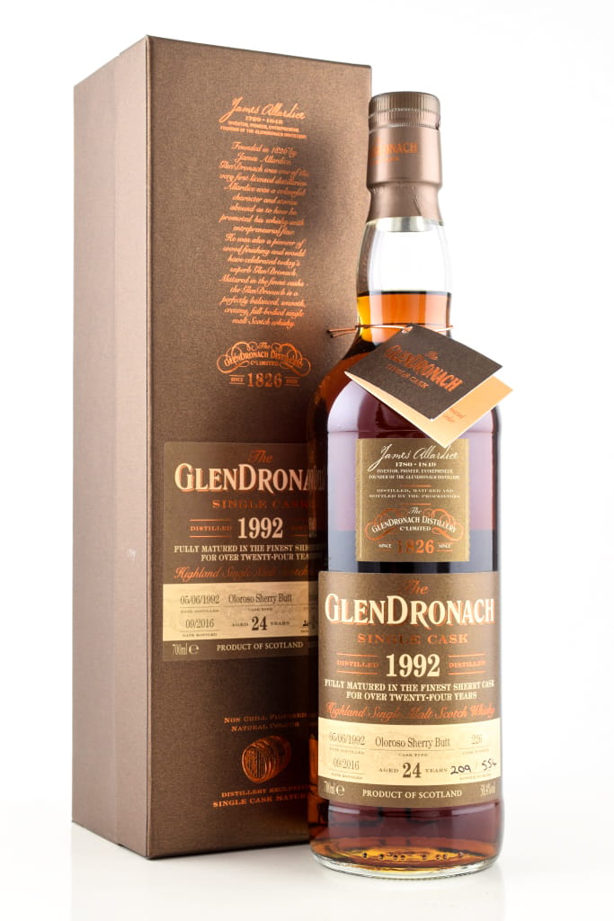 Glendronach 24 Jahre 1992/2016 Oloroso Sherry Butt 58,4%vol. 0,7l