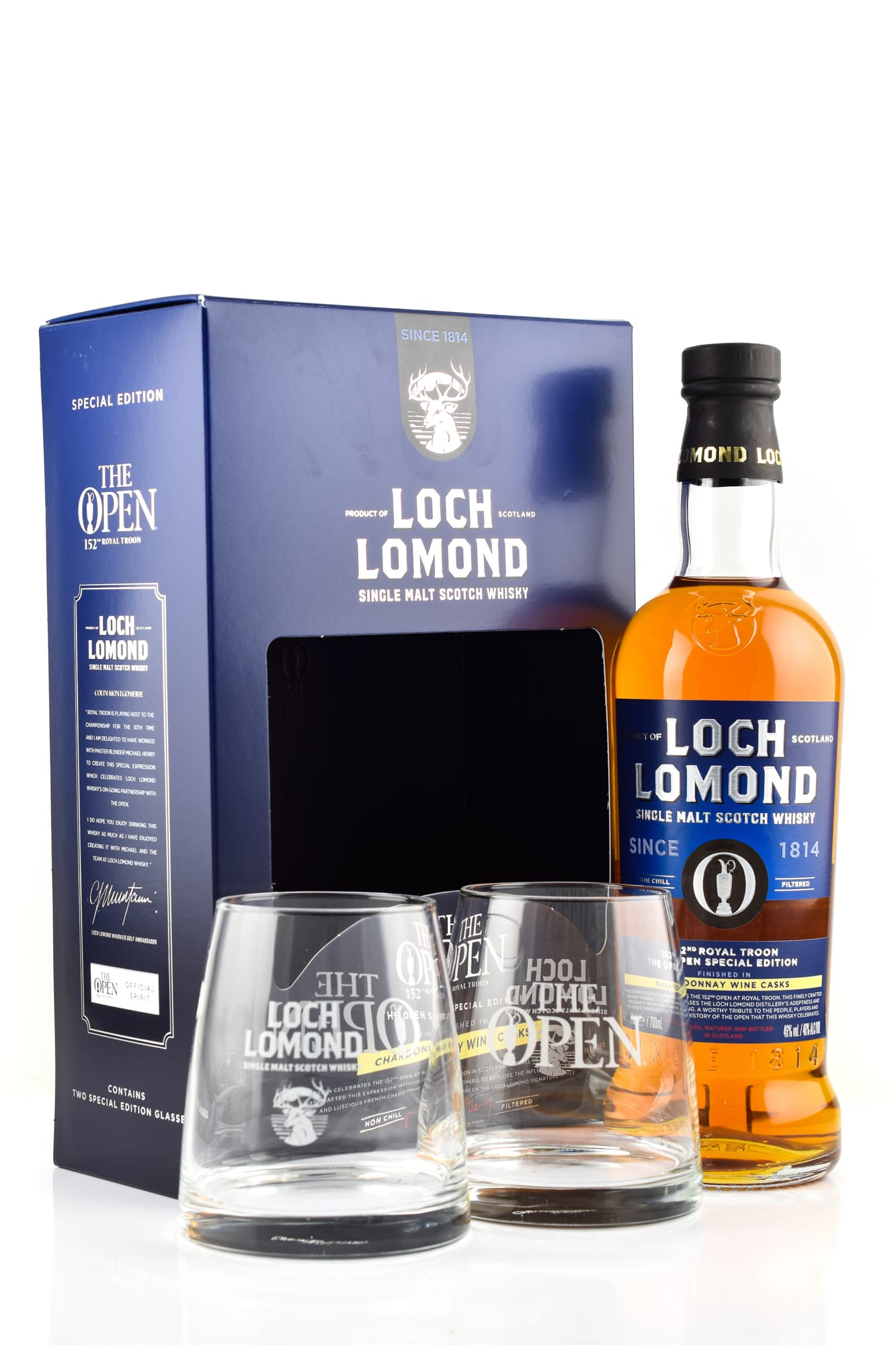 Loch Lomond The Open Special Edition 2024 mit 2 Gläsern