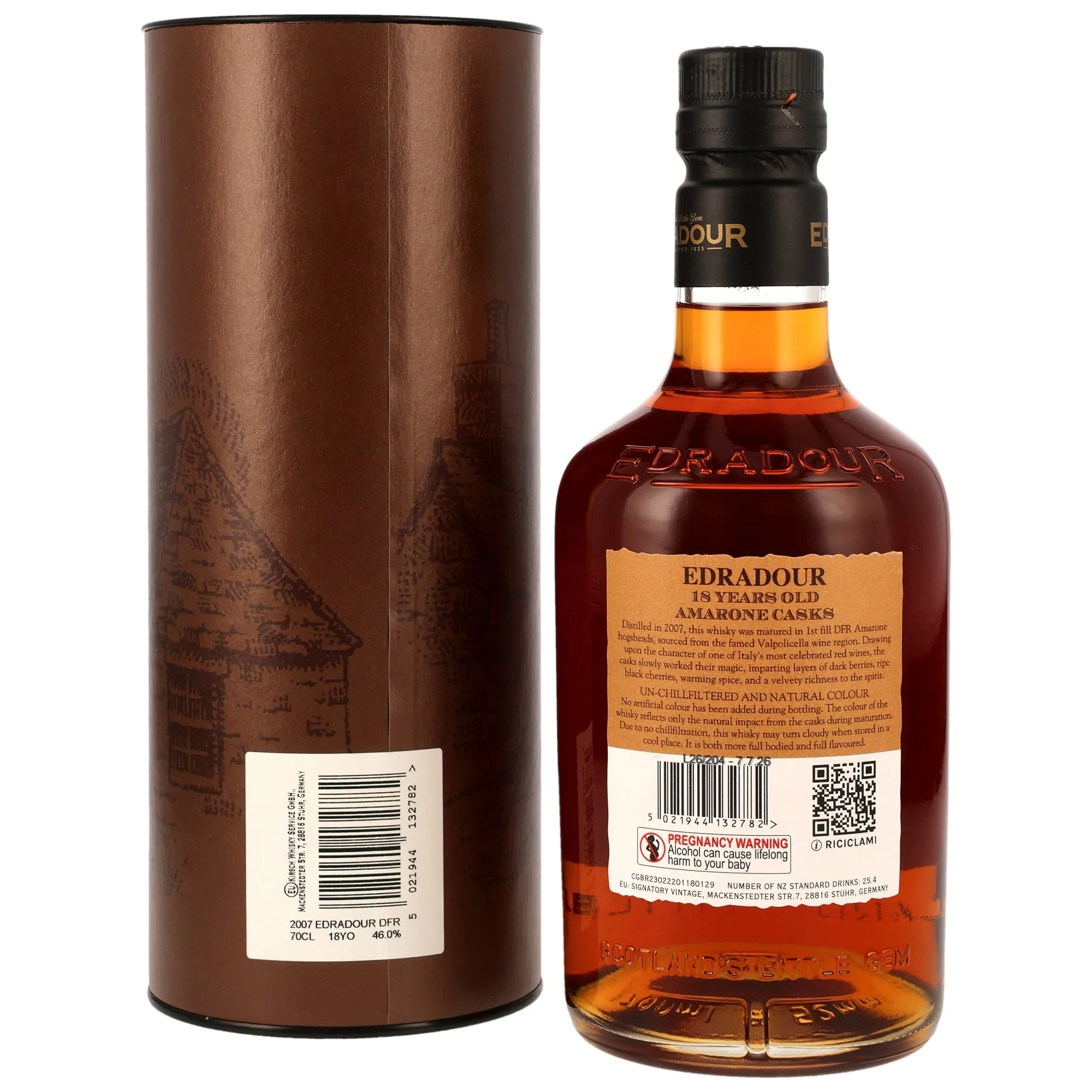 Edradour 18 Jahre - 1st-fill DFR Amarone Hogsheads
