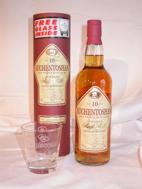 Auchentoshan 10 Jahre mit Glas 40%vol. 0,7l