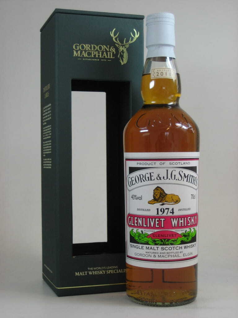 George & J.G. Smith's Glenlivet 1974/2011 Gordon & MacPhail 43%vol. 0,7l