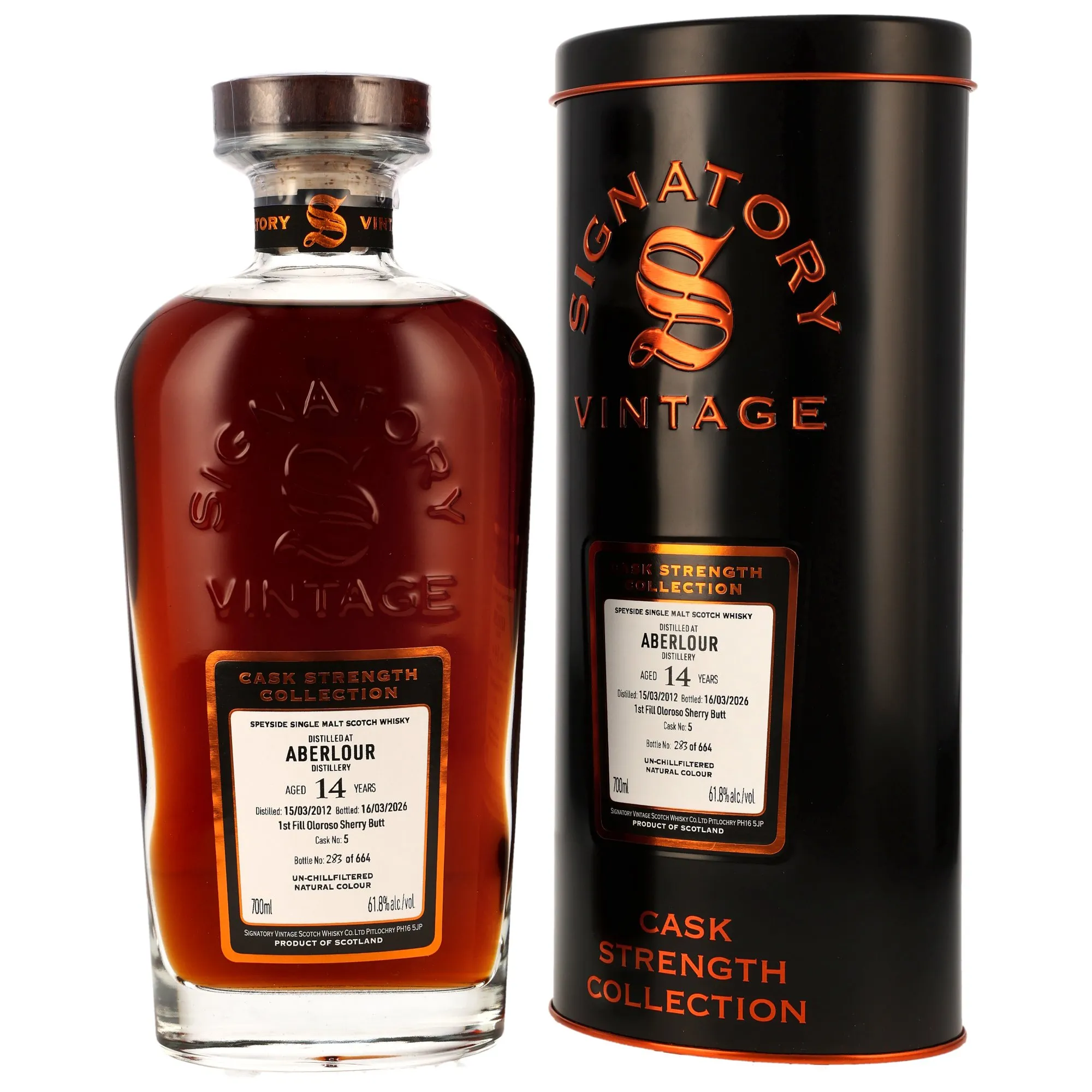 Aberlour 2012/2026 - 14 Jahre - 1st Fill Oloroso Sherry Butt #5 - Sig CS