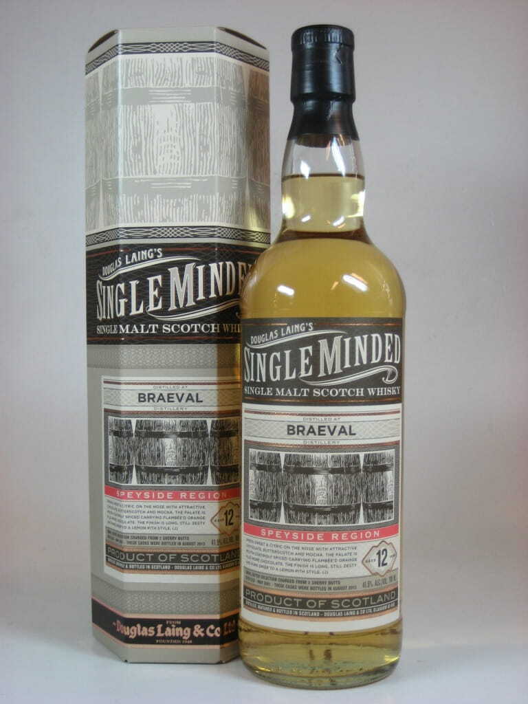 Braeval 12 Jahre 2001/2013 Douglas Laing "Single Minded" 41,5%vol. 0,7l