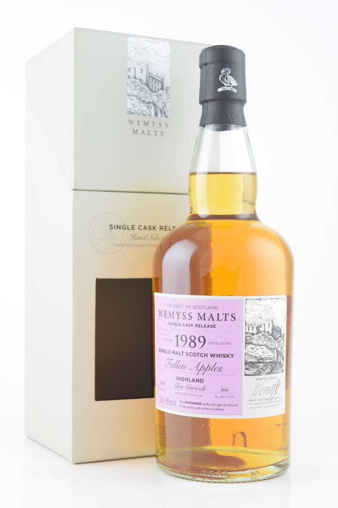 "Fallen Apples" 1989/2015 Single Hogshead Glen Garioch Wemyss Malts 46% vol. 0,7l "Fallen Apples" 1989/2015 Single Hogshead Glen Garioch Wemyss Malts 46% vol. 0,7l