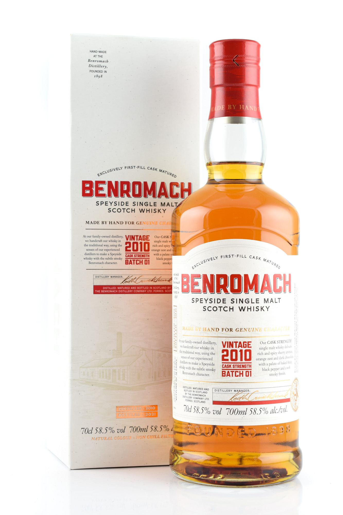 Benromach Cask strength 2010/2021 58,5%vol. 0,7l Benromach Cask strength 2010/2021 58,5%vol. 0,7l