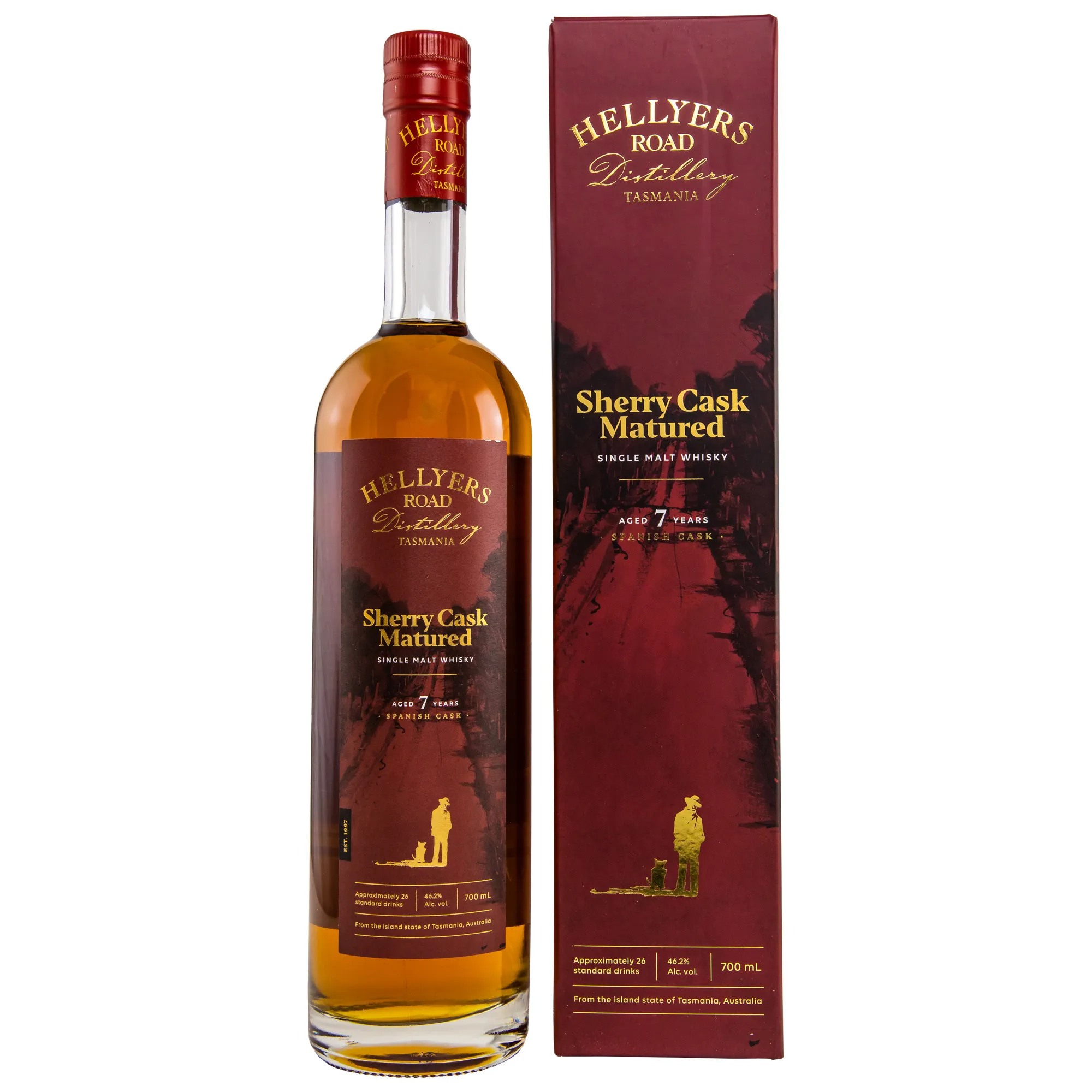 Hellyers Road Sherry Cask Matured 7 Year Old, Sherry Cask, 46.2%
