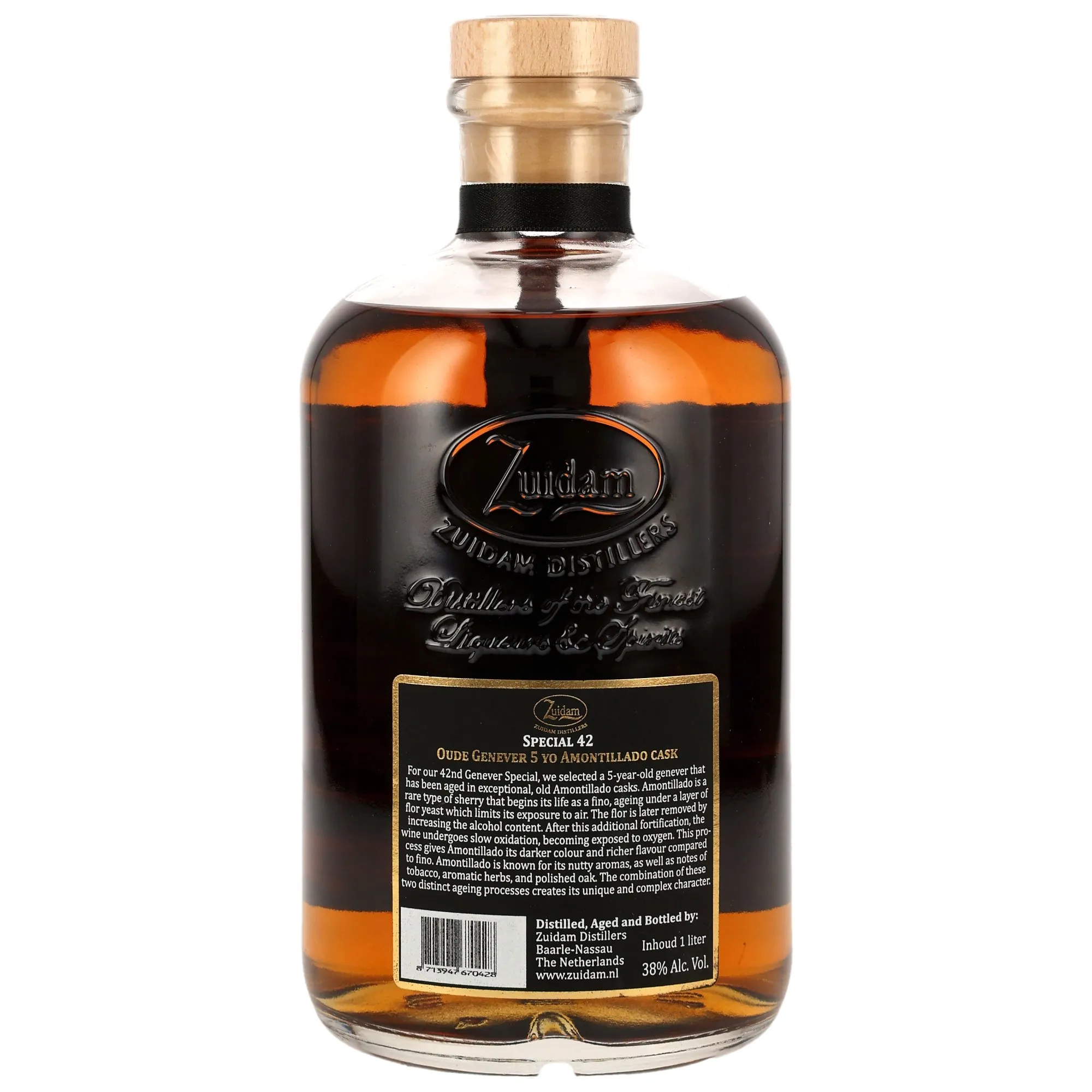 Zuidam Oude Genever 2021/2026 - 5 Year Old - Amontillado Cask Special No 42 - LITER