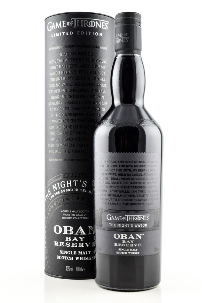 Game of Thrones The Night's Watch & Oban Bay Reserve 43% vol. 0,7l Game of Thrones The Night's Watch & Oban Bay Reserve 43% vol. 0,7l