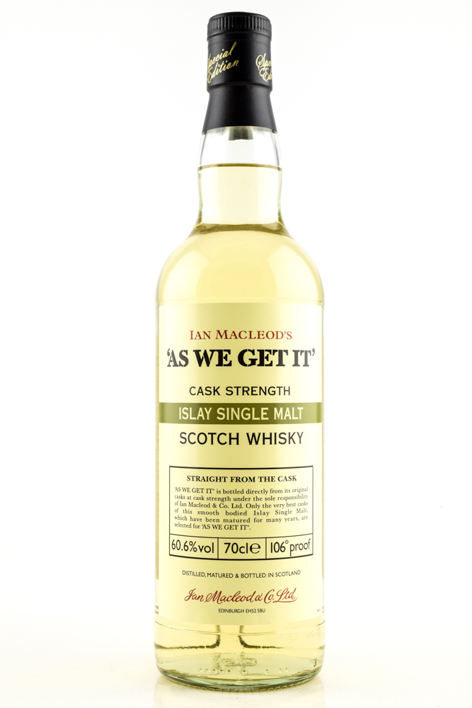 "AS WE GET IT" Islay Ian MacLeod 60.6% vol. 0,7l "AS WE GET IT" Islay Ian MacLeod 60.6% vol. 0,7l