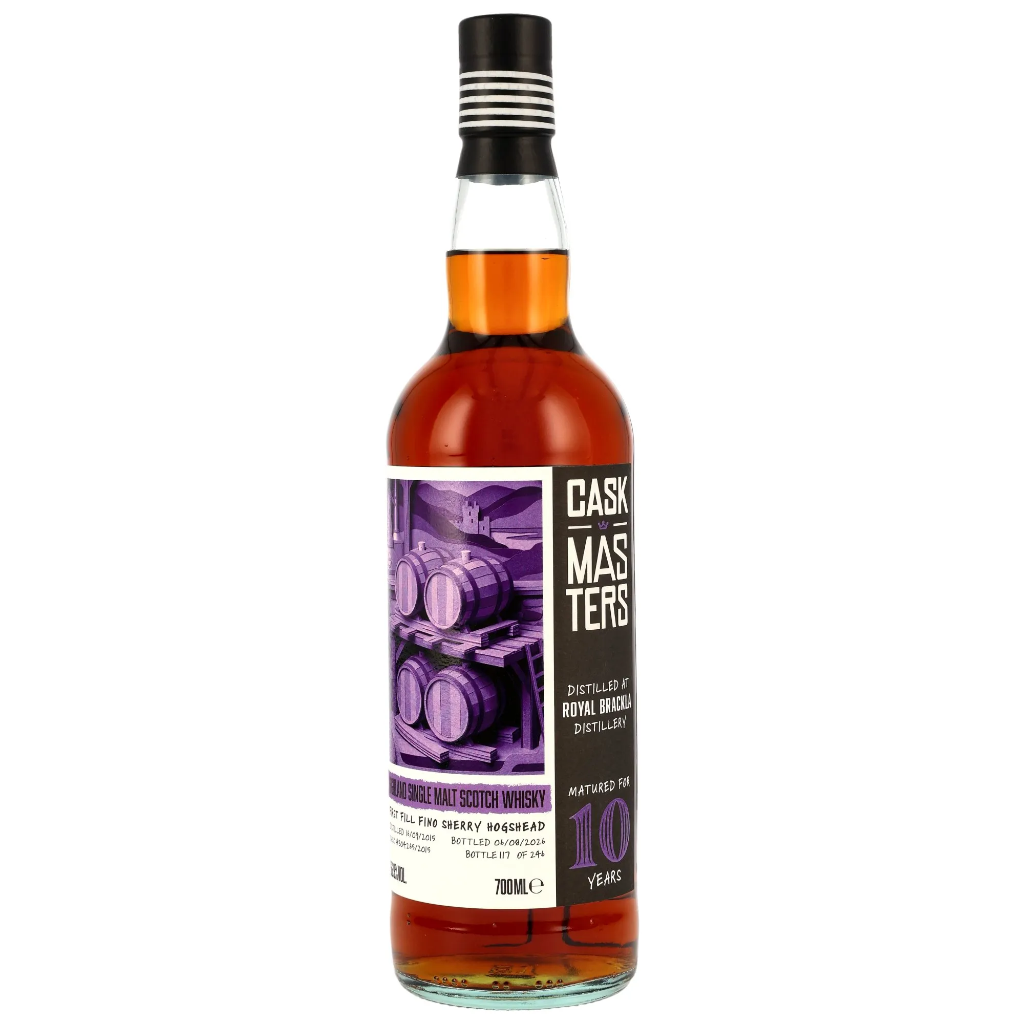 Royal Brackla 2015/2026 - 10 Jahre - 1st Fill Fino Sherry Cask #304265/2015 - Cask Masters - Brave New Spirits