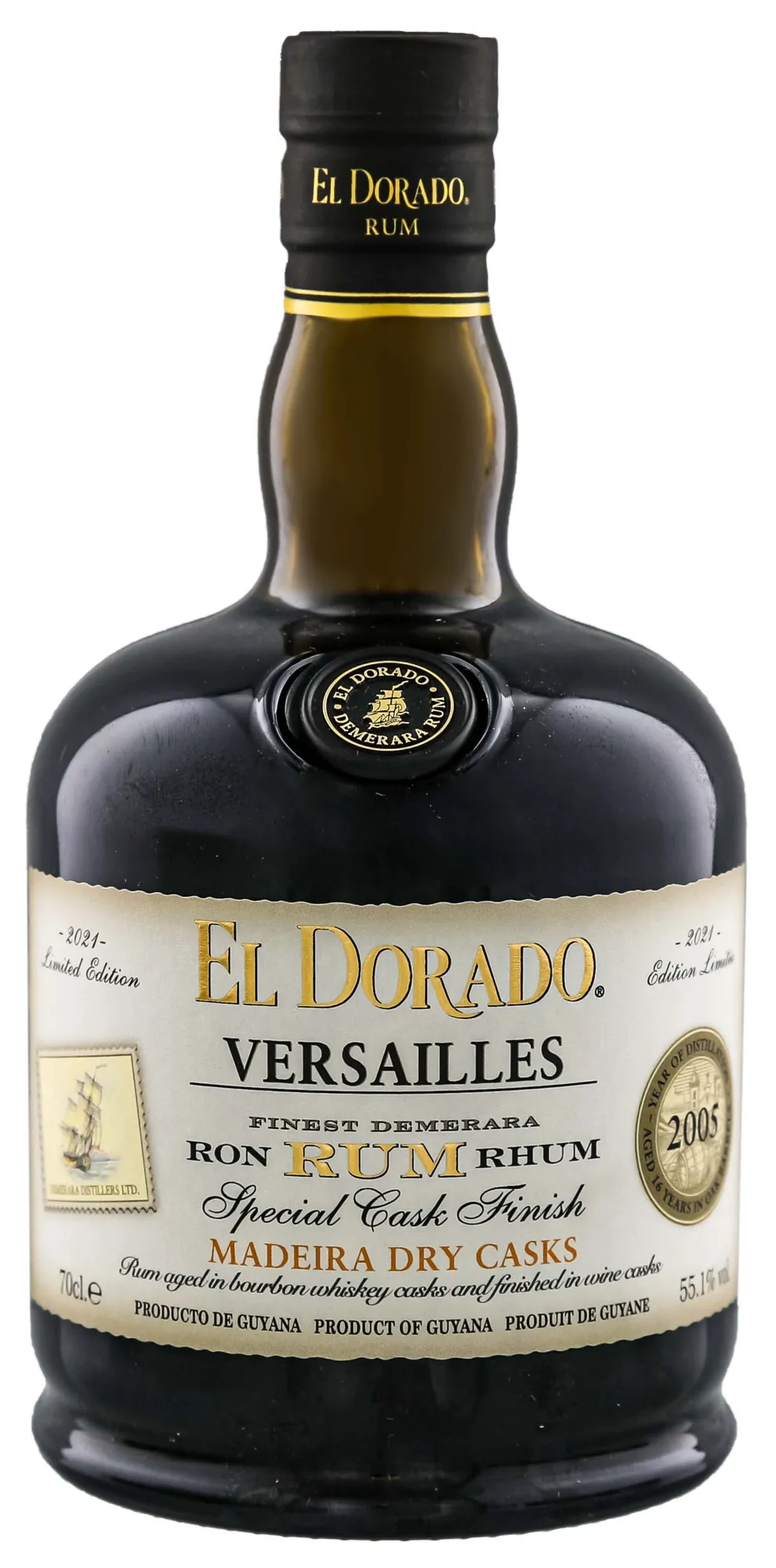 El Dorado Versailles Special Cask Finish 2005/2021 Madeira Dry Casks 0,7L 
