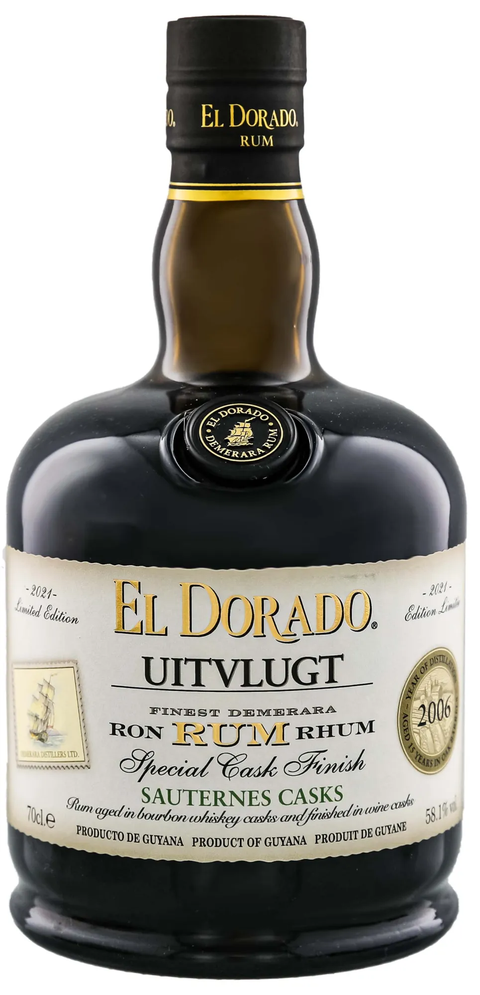 El Dorado Uitvlugt Special Cask Finish 2006/2021 Sauternes Casks 0,7L 