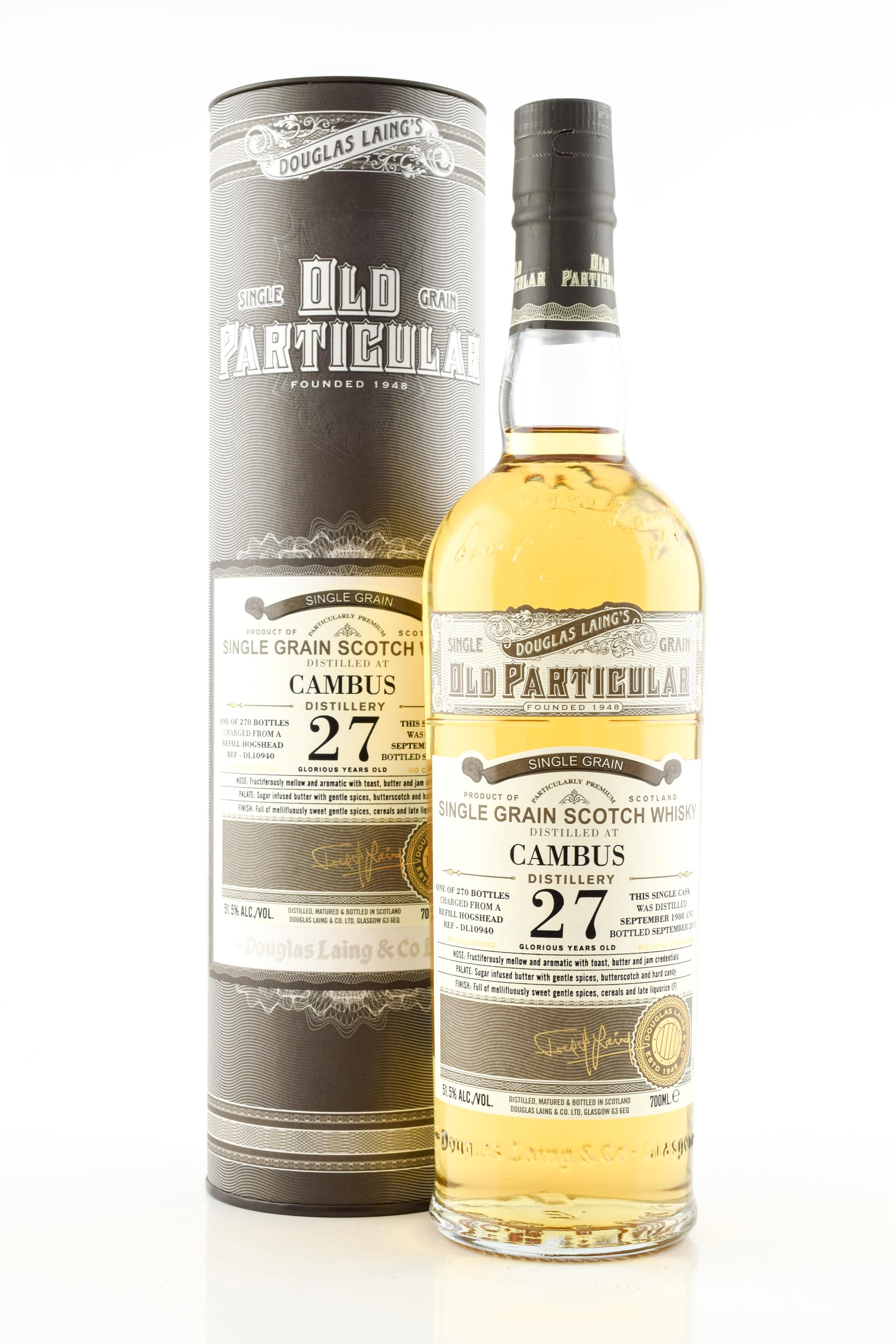 Cambus 27 Year Old 1988/2015 Refill Hogshead Douglas Laing "Old Particular" 51.5% vol. 0,7l