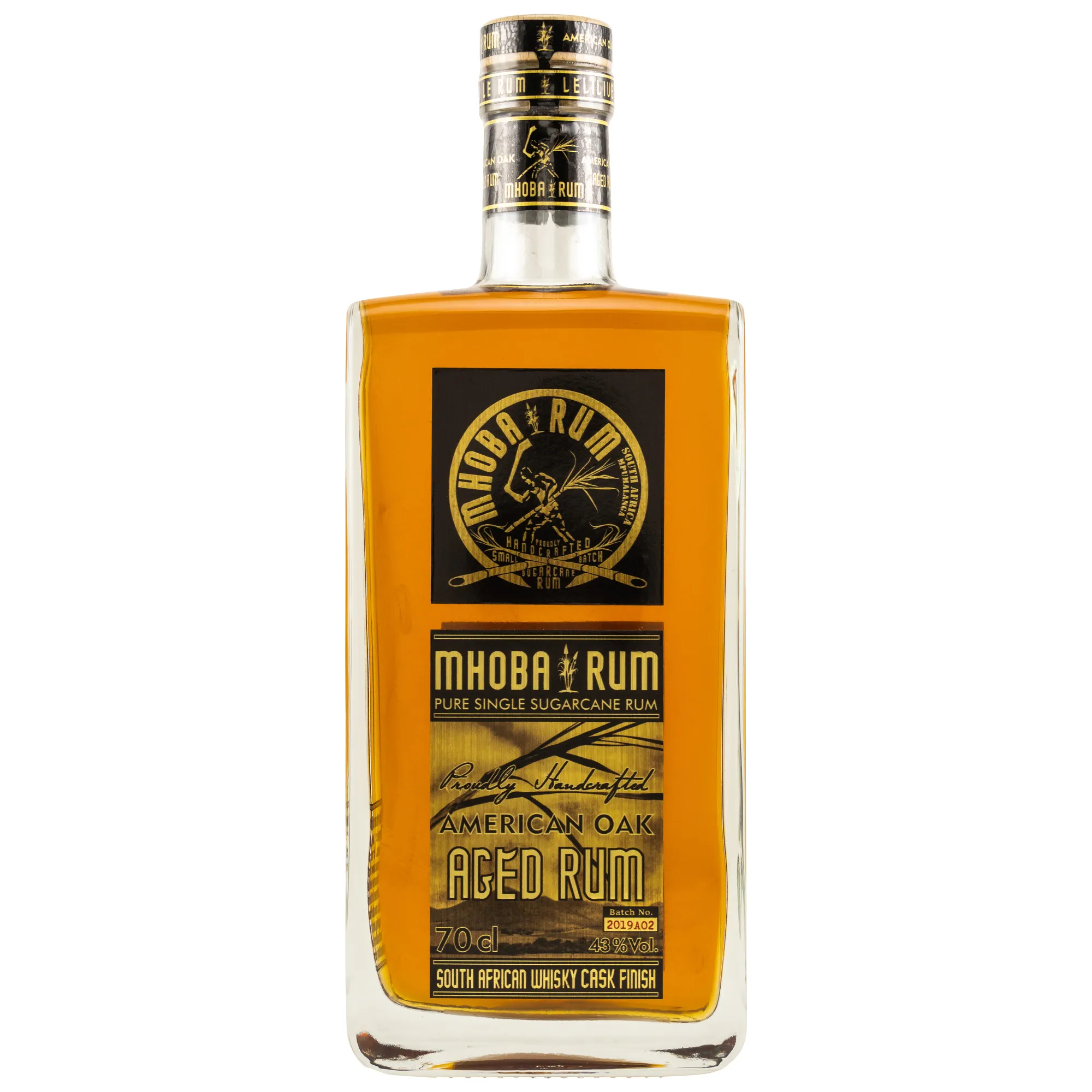 Mhoba Rum - American Oak Aged Rum South African Whisky Finish