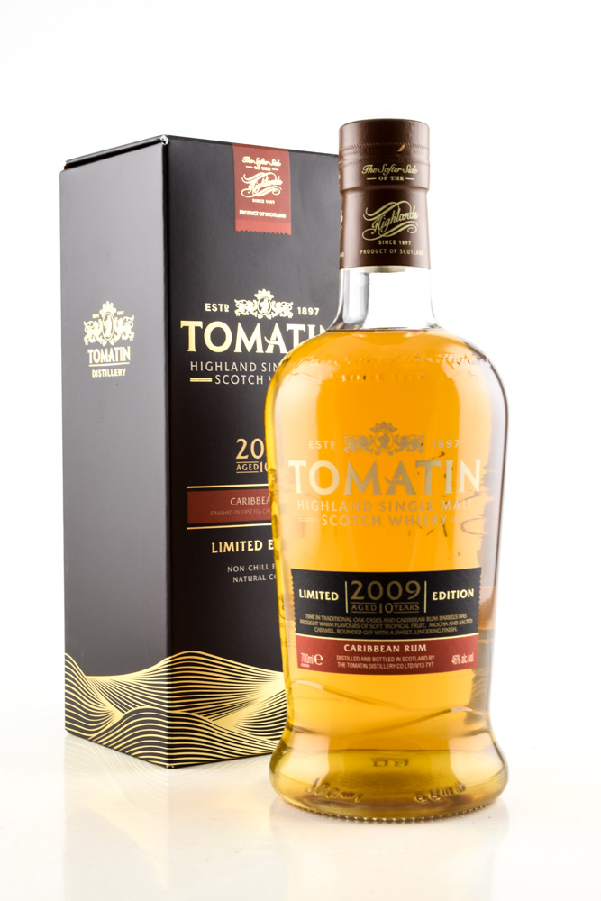 Tomatin 10 year old 2009/2019 Caribbean Rum 46%vol. 0,7l Tomatin 10 year old 2009/2019 Caribbean Rum 46%vol. 0,7l