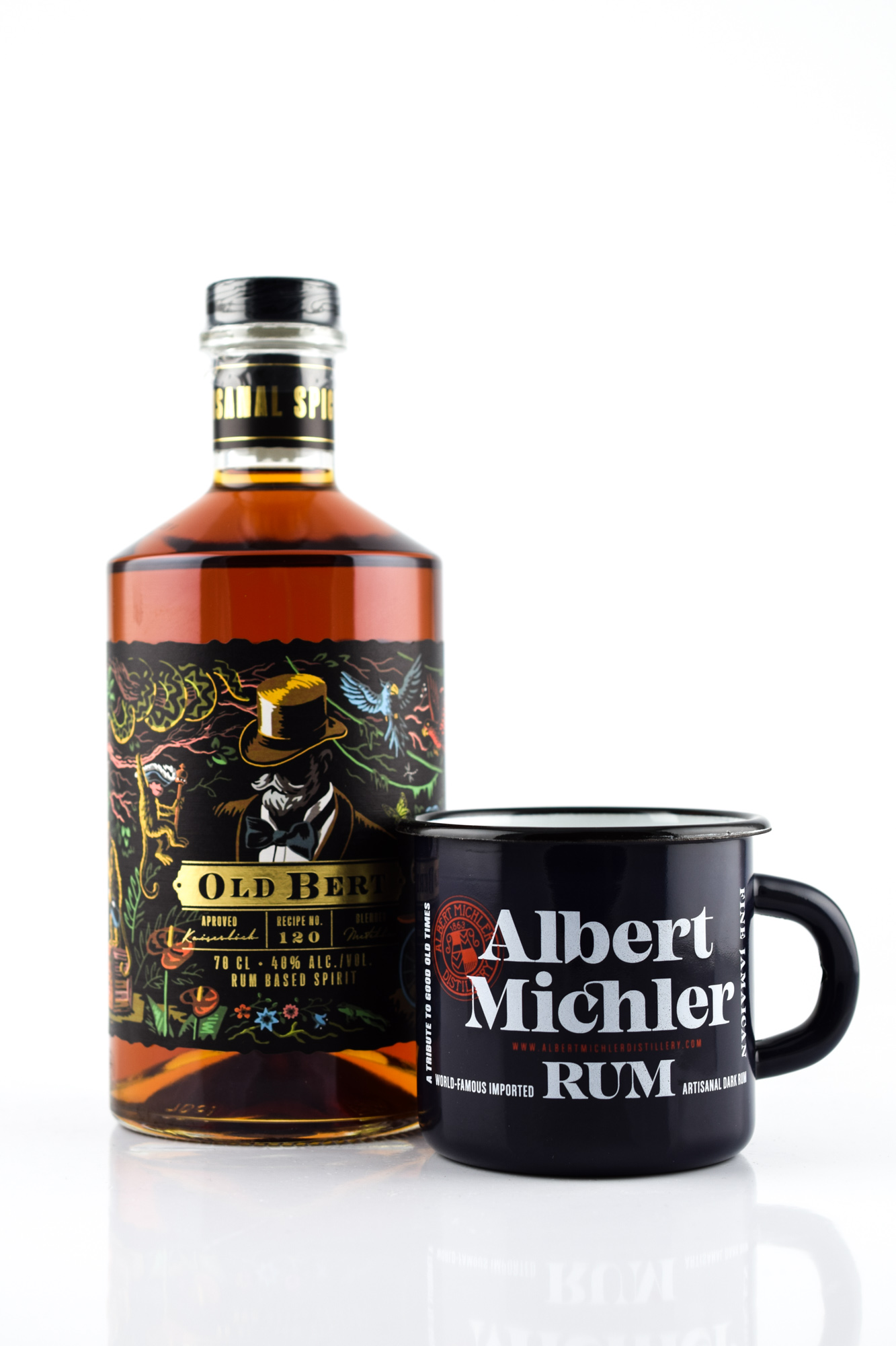 Old Bert Jamaican Spiced Rum with Cup Old Bert Jamaican Spiced Rum with Cup