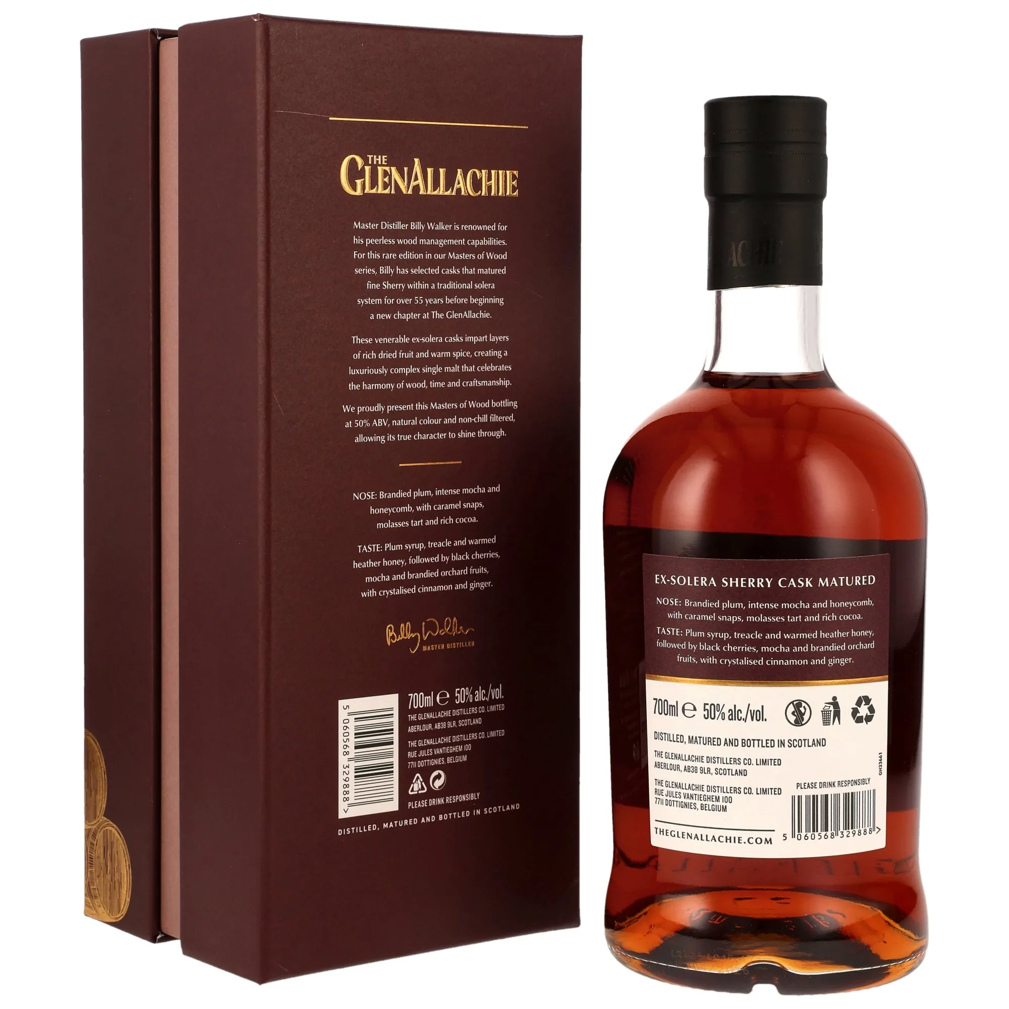 GlenAllachie 19 Jahre Ex-Solera Sherry Cask - Masters of Wood