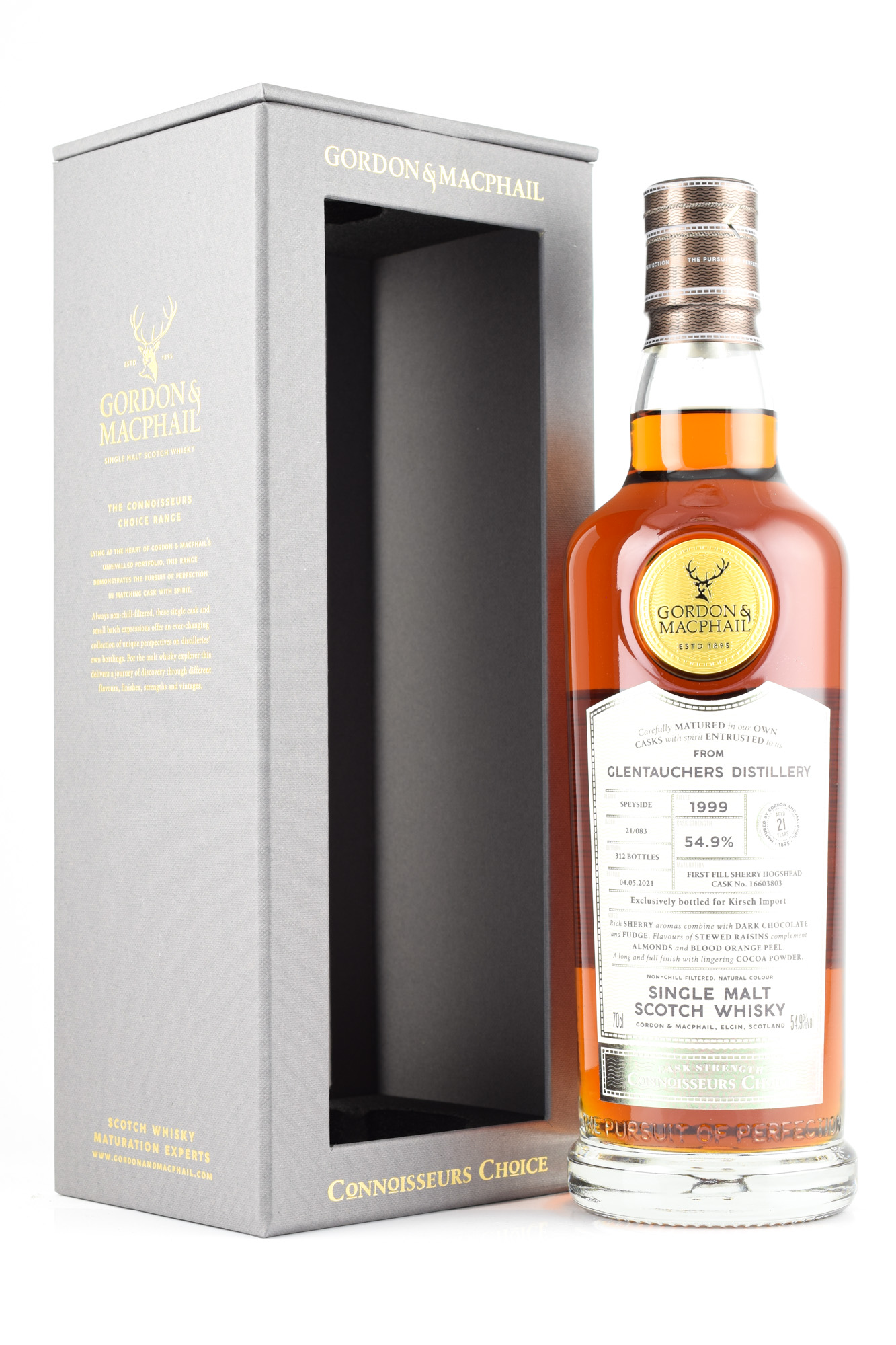 Glentauchers 21 year old 1999/2021 Gordon & MacPhail Connoisseurs Ch. 54,9%vol. 0,7l