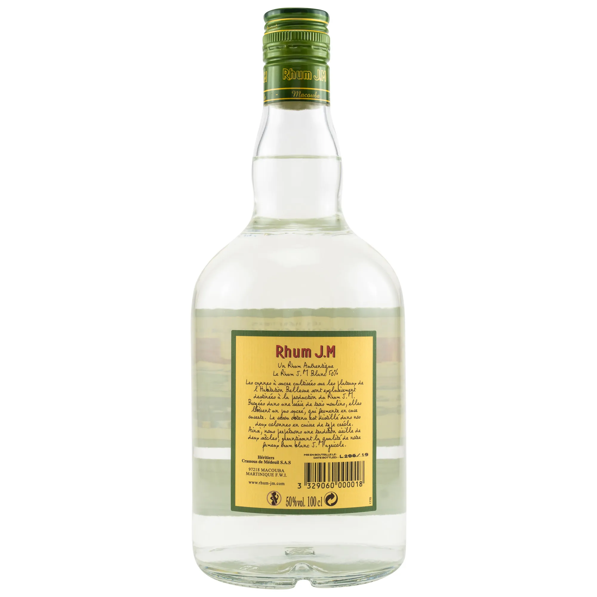 Chinese Rhum Rhum J.M White Rhum 50% - LITER at Home of Malts >> explore now!