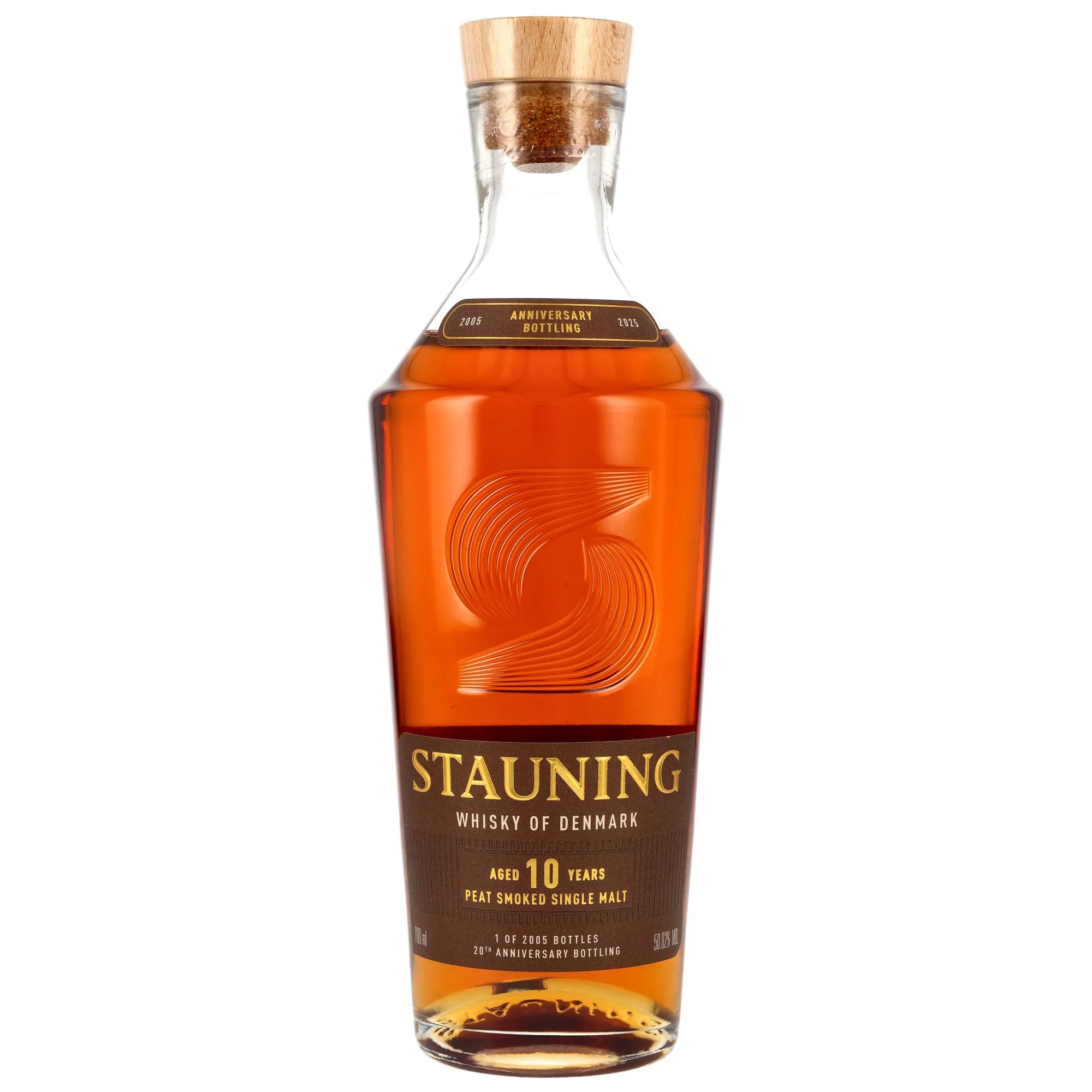 Stauning 20th Anniversary Bottling 10 Year Old, Bourbon, Virgin Oak, Port & Sherry Cask, 2015, 50.02%