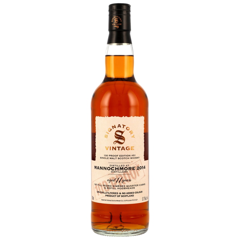 Mannochmore 2014 100 Proof Edition #51 Signatory Vintage