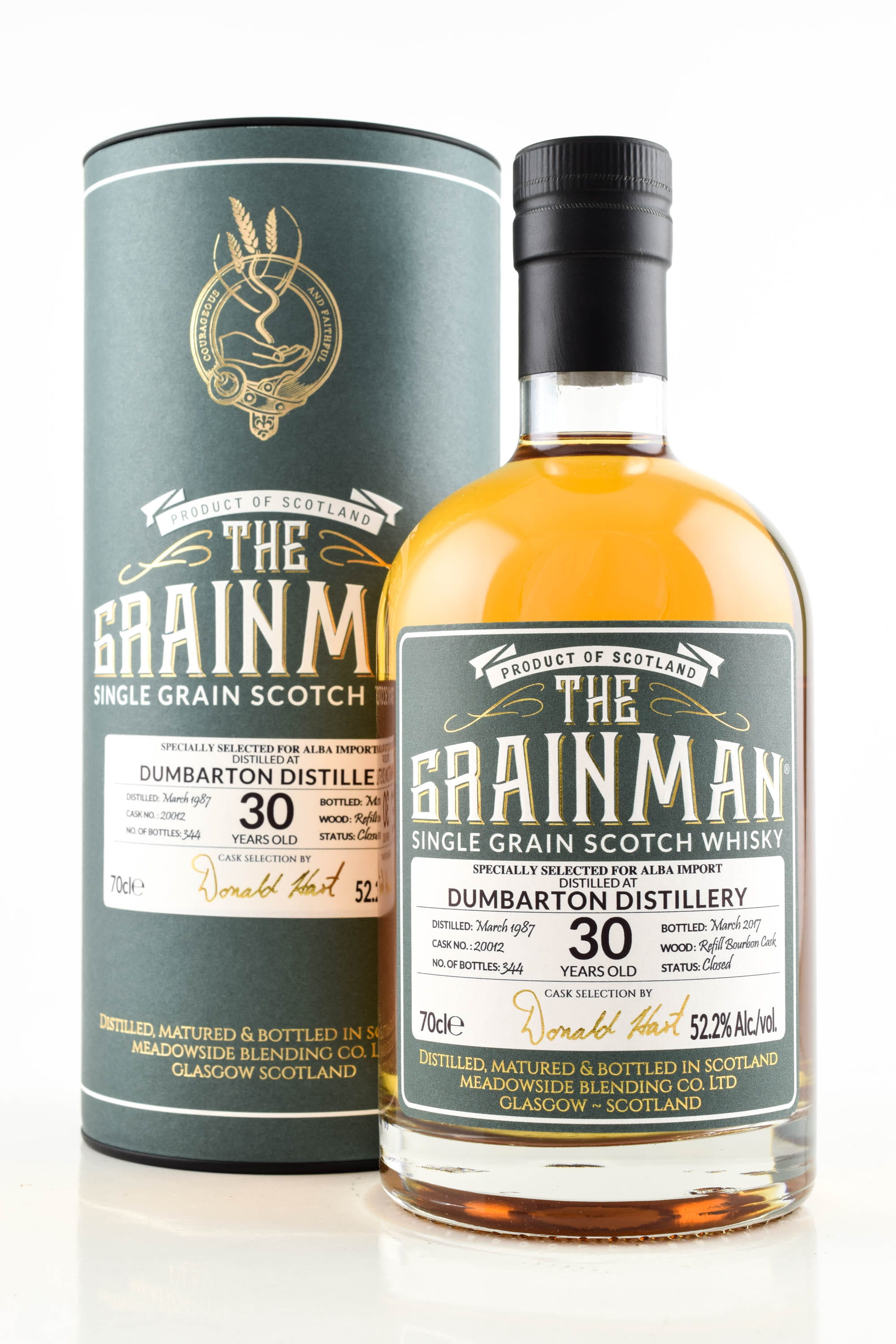 Dumbarton 30 Year Old 1987/2017 Refill Bourbon The Grainman 52.2% vol. 0,7l