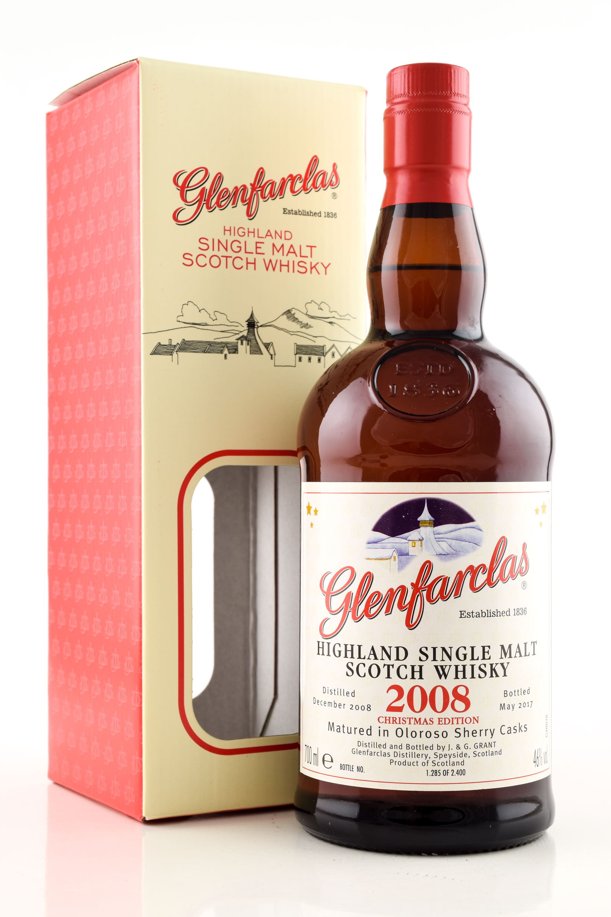 * Glenfarclas Christmas 2008/2017 46% vol. 0.7l - without gift package * Glenfarclas Christmas 2008/2017 46% vol. 0.7l - without gift package