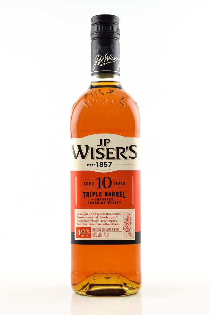 J.P. Wiser's 10 Jahre 40%vol. 0,7l