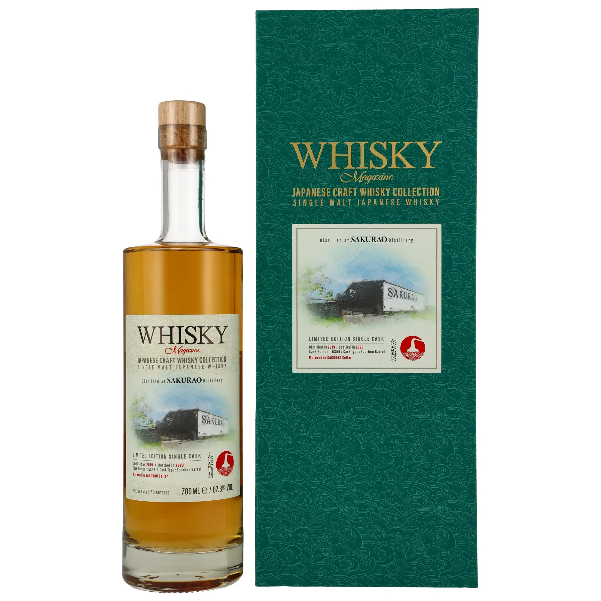 Sakurao 2019/2023 - 3 Jahre - Whisky Magazine Collection Hua Yang - Bourbon Cask #5356