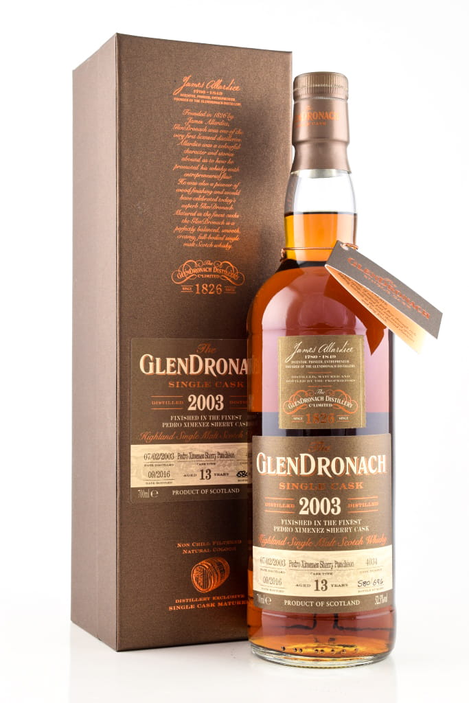 Glendronach 13 Jahre 2003/2016 Pedro Ximenez Sherry Puncheon 52,5%vol. 0,7l