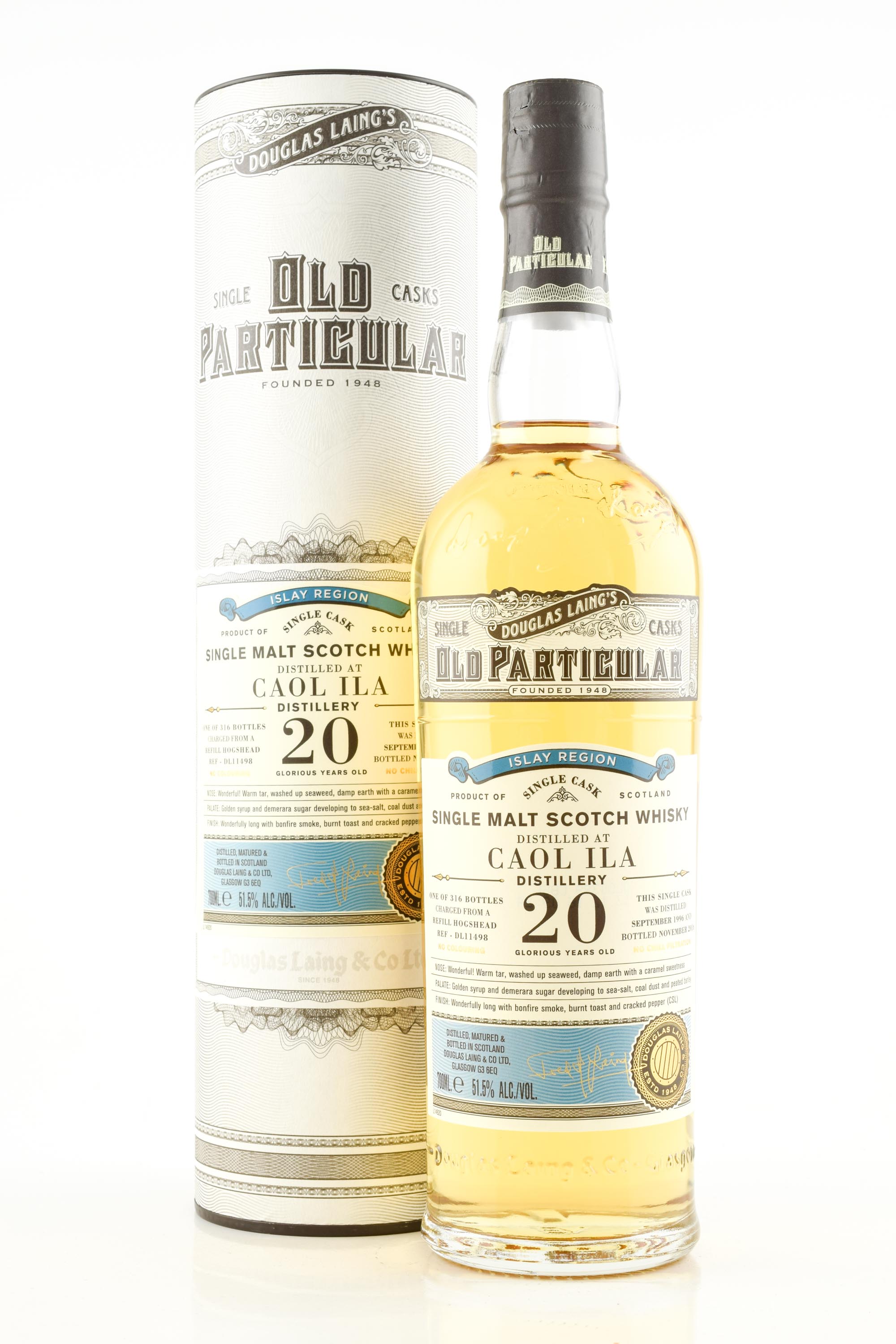 Caol Ila 20 Year Old Refill Hogshead 1996/2016 Douglas Laing "Old Particular" 51.5% vol. 0,7l